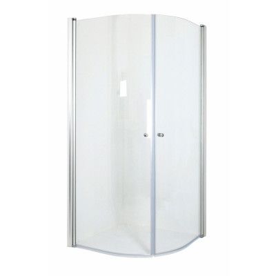 Duschhörn Arredo Maja 900 x 900 CS Rund Klarglas Matt Profil