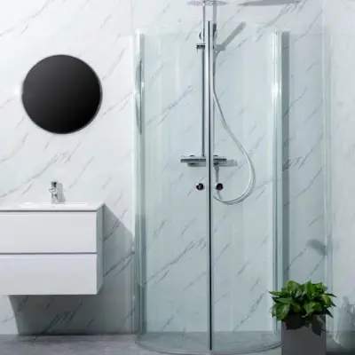 Duschhörn Bathlife Mitt Aluminium