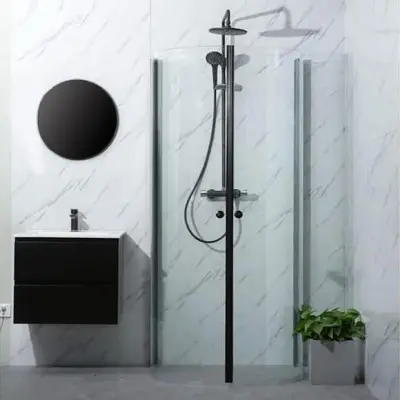 Duschhörn Bathlife Mitt svart