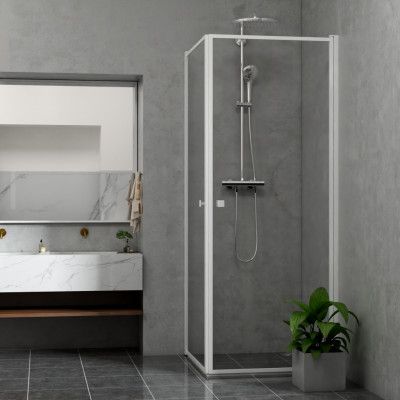 Duschhörn Bathlife Profil Rak Dörr + Rak Dörr Vit