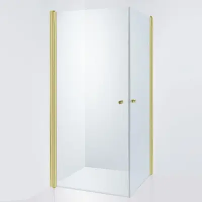 Duschhörn Duschbyggarna Twin De Luxe Klarglas