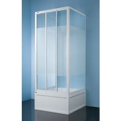 Duschhörn för enkelvägg - Classic - 3 skjutdörrar - 80x80x213 cm