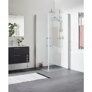 DUSCHHÖRN FIX TREND C 89/98 SILVER MATT TRANSPARENT GLAS | Beijerbygg Byggmaterial