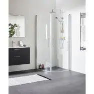 DUSCHHÖRN FIX TREND R 88 SILVER MATT KLARGLAS GLAS 2017 | Beijerbygg Byggmaterial