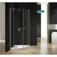 Duschhörn Halvrunt TX - 6mm glas - 80x80x195 cm