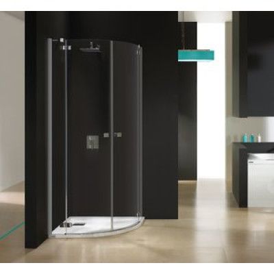 Duschhörn Halvrunt TX - 6mm glas - 80x80x195 cm