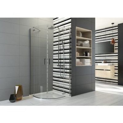 Duschhörn Halvrunt TX -  6mm glas