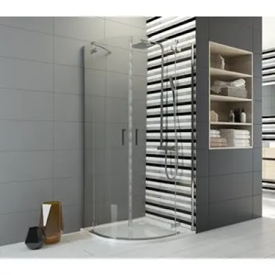 Duschhörn Halvrunt TX -  6mm glas