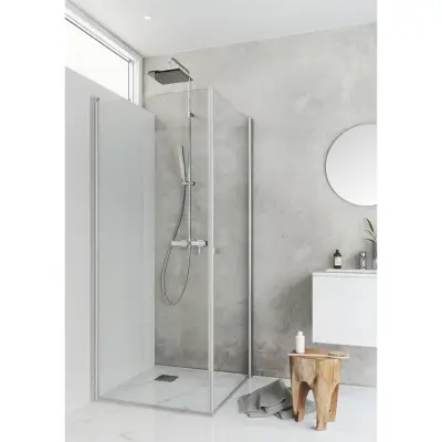 DUSCHHÖRN IGLOOPRO CORNER 10X10 KLAR N | Beijerbygg Byggmaterial