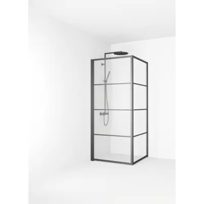 Duschhörn Macro Design Empire Hörna Klarglas Med Spröjs