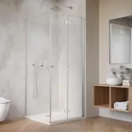 Duschhörn Strømberg Noma 195 Fast Vägg + Vikbar Dörr