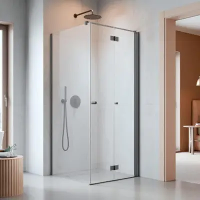 Duschhörn Strømberg Noma 195 Fast Vägg + Vikbar Dörr