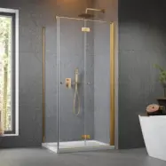 Duschhörn Strømberg Noma 195 Fast Vägg + Vikbar Dörr