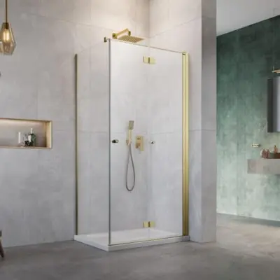 Duschhörn Strømberg Noma 195 Fast Vägg + Vikbar Dörr