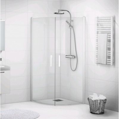 Duschhörn Svedbergs Forsa Rundad 900X900 vit