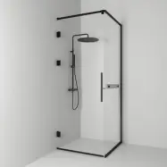 Duschhörn Svedbergs Langfoss Kombi 230 med Linjeglas och Hylla