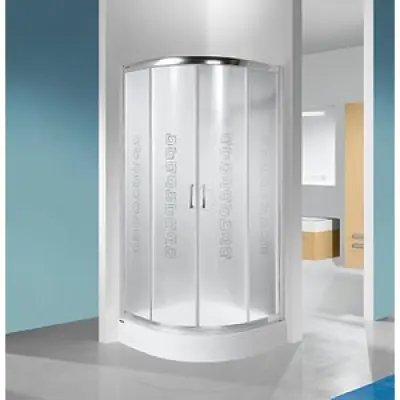 Duschhörn TX Halvrund - 4mm glas (skjutdörrar)