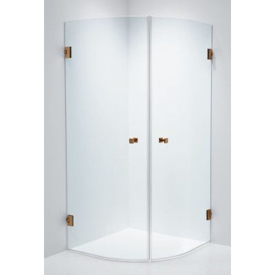 Duschhörna Duschbyggarna Corny Design 800 X 900 Beslag Koppar