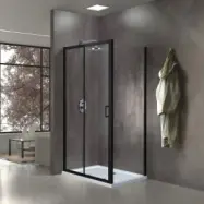 Duschhörna Industry - Med glasvägg