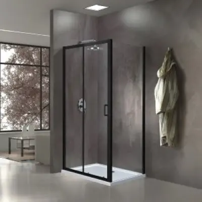 Duschhörna Industry - Med glasvägg