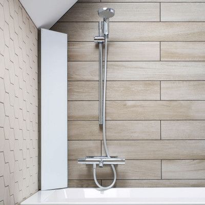 Duschhylla Macro Design Hide för Hörn