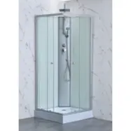 Duschkabin – Aether 80 | 80×80 cm | Vitt glas&helkapslad