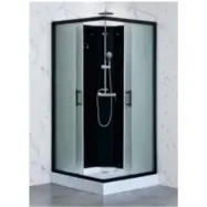 Duschkabin – Nova | 80×80 cm | Vit glas&massagejets