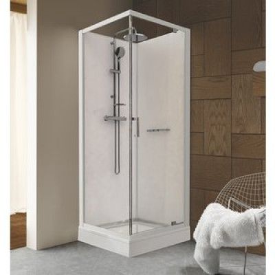 Duschkabin Classic II - Krom - 90x90x210 cm