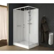 Duschkabin Komplett  XL - skjutdörr - Classic II - 80x120x210 cm