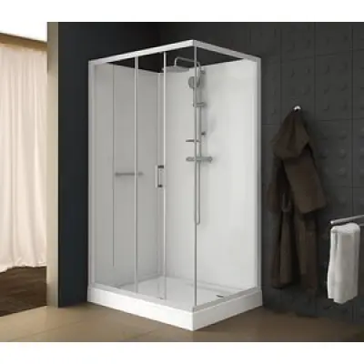 Duschkabin Komplett  XL - skjutdörr - Classic II - 80x120x210 cm