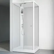 Duschkabin Macro Design Flow Front med Infälld Blandare