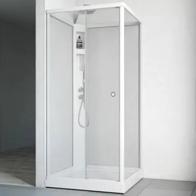 Duschkabin Macro Design Flow Front med Infälld Blandare