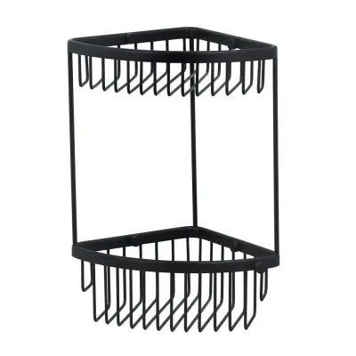 Duschkorg Miller Badrum Classic 2-plan Mattsvart