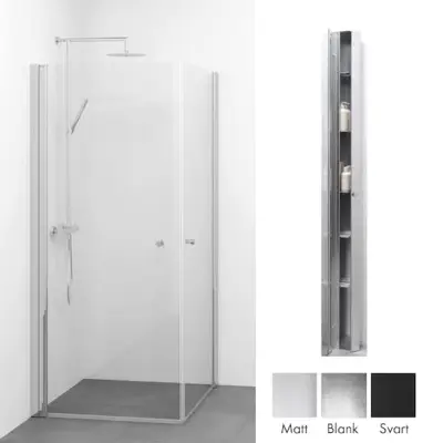 Duschpaket Macro Design Spirit Duschhörn Rak med Sky Duschhylla