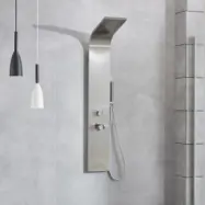 Duschpanel Fole- Borstat stål