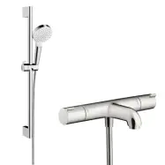 Duschset Hansgrohe Crometta Vario med Ecostat 1001 CL 150 cc