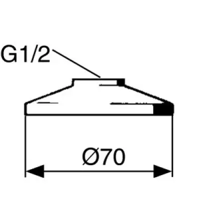 FM Mattsson Duschsil Krom 70
