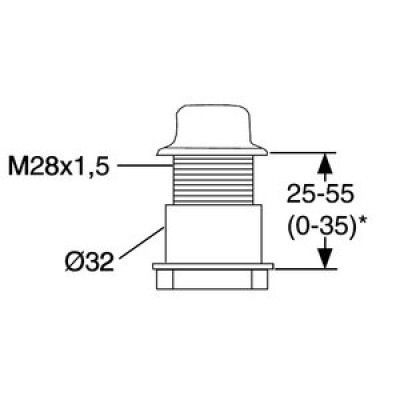 FM Mattsson Genomföringshylsa för duschslang