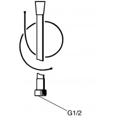 FM Mattsson Högtrycksslang Krom, längd 1,5 m