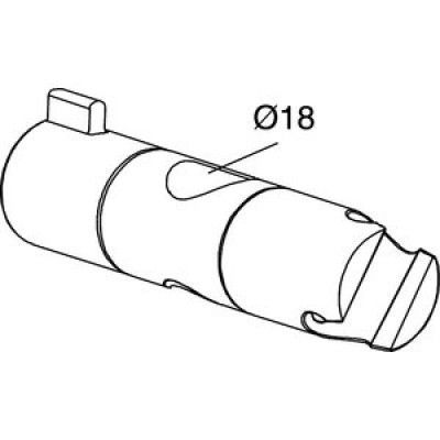 FM Mattsson Handduschhållare Krom - 9328-1000