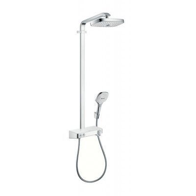 Takduschset Hansgrohe Raindance Select E 300 2-jet Showerpipe Vit/Krom