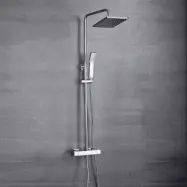 Komplett takduschset med handdusch | Högblankt rostfritt stål