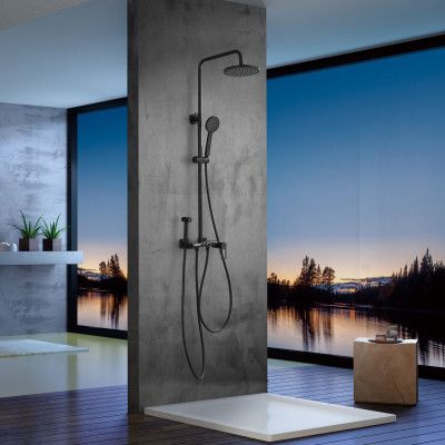 Takduschset  komplett paket | Tracy - Svart