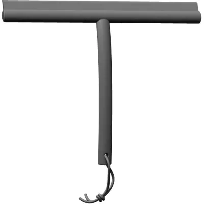 Duschskrapa Dansani Mörkgrå med Silikonkrok