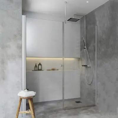 Duschdörr Hafa Igloo Pro Rak Dörr + Fast Vägg