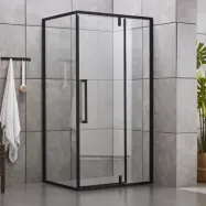 Stort duschhörn 80x100x190cm | 8mm säkerhetsglas | Industriell design