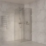 Duschhörna/duschväggar 80x80x210cm | Klarglas med kromdetaljer | Avery