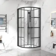 Komplett duschkabin 80x80x215cm | Hörnpanel | Industriell design