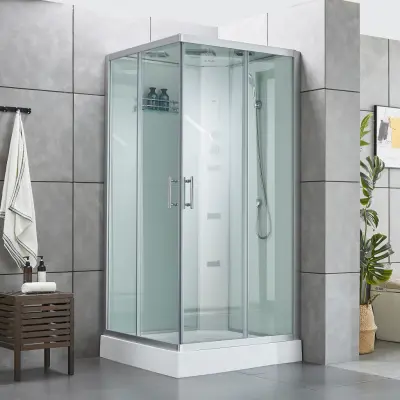 Duschkabin i akryl med bluetooth och massage