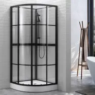 Duschkabin 100x100x215cm | Industriell design | 6mm säkerhetsglas